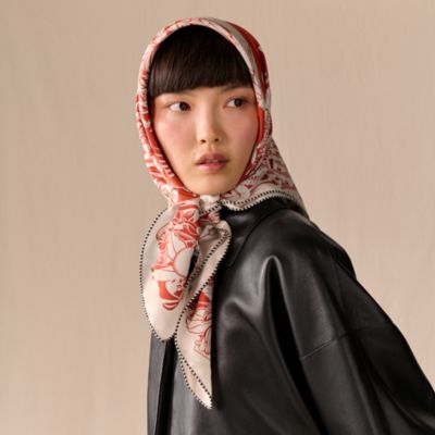 ブルー - レディス, スカーフ、ショール＆マフラー, スカーフ＆シルク